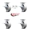 Service Caster 6 Inch Kingpinless Semi Steel Wheel Caster Brakes 2 Swivel Locks SCC, 4PK SCC-KP30S620-SSR-SLB-BSL-2-SLB-2 - alternate 7